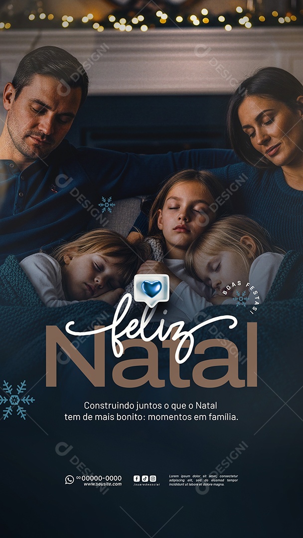 Story Feliz Natal 25 de Dezembro Social Media PSD Editável