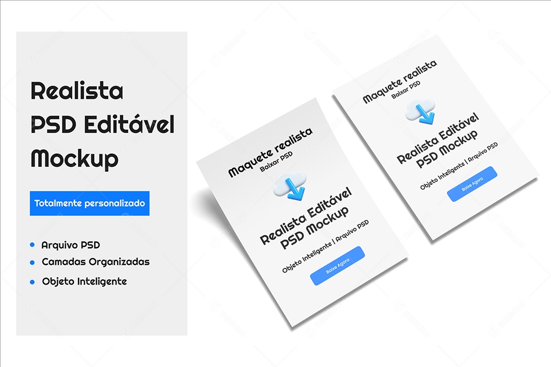 Mockup Maquete Folheto de Papel A4