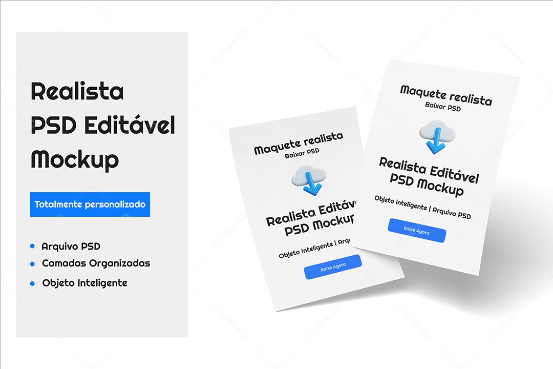 Mockup Maquete Folheto de Papel A4