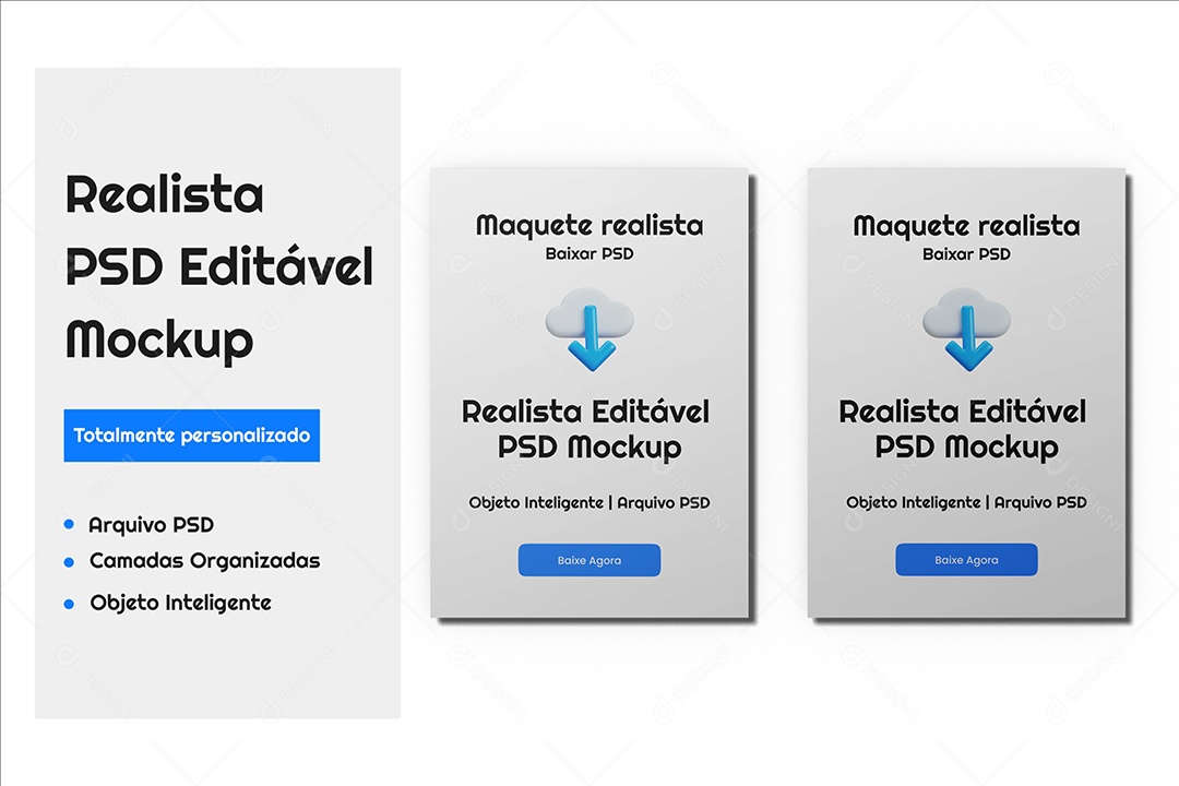 Mockup Maquete de Folhetos PSD