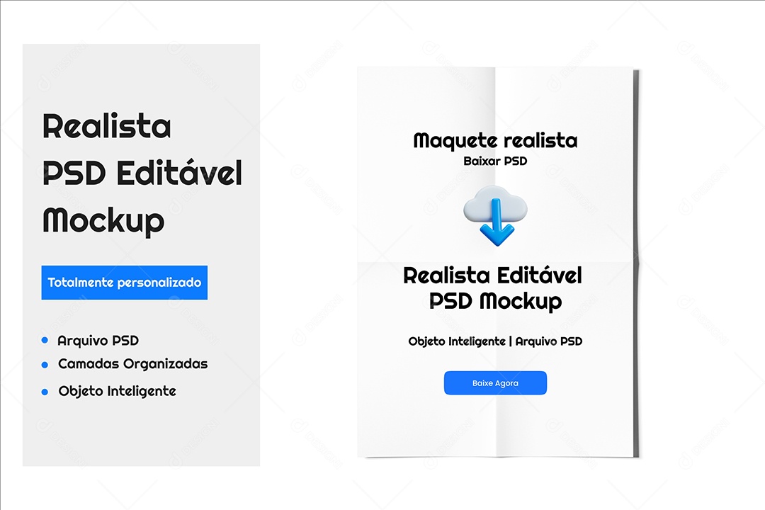 Mockup Maquete de Folhetos PSD