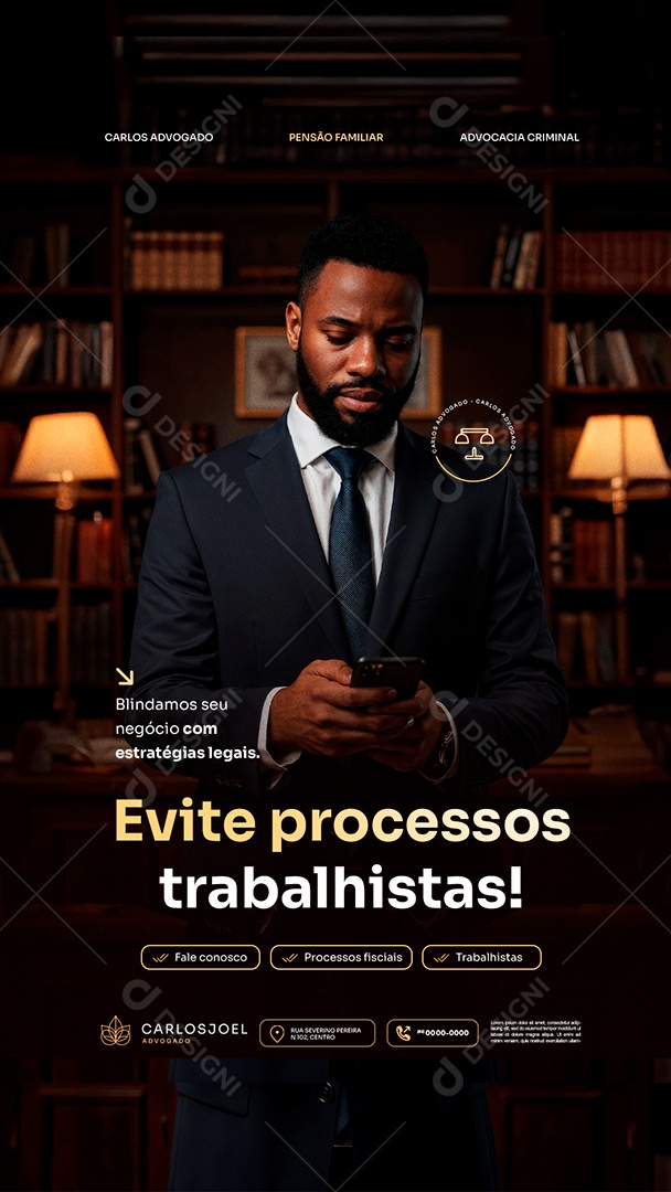 Story Advocacia Evite Processos Trabalhistas Social Media PSD Editável
