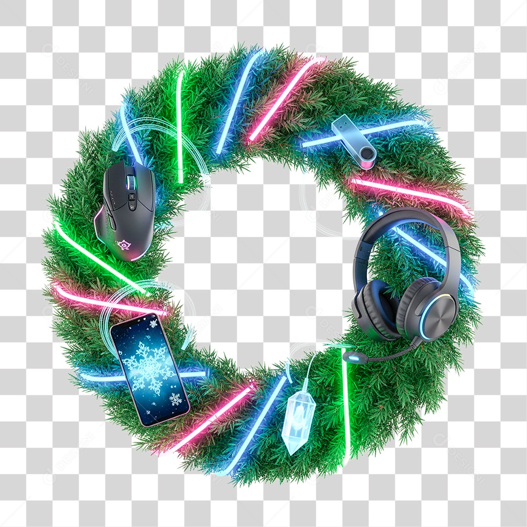 Guirlanda de Natal PNG Transparente