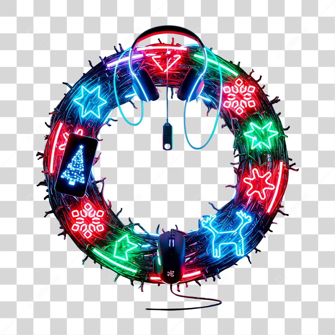 Guirlanda de Natal PNG Transparente