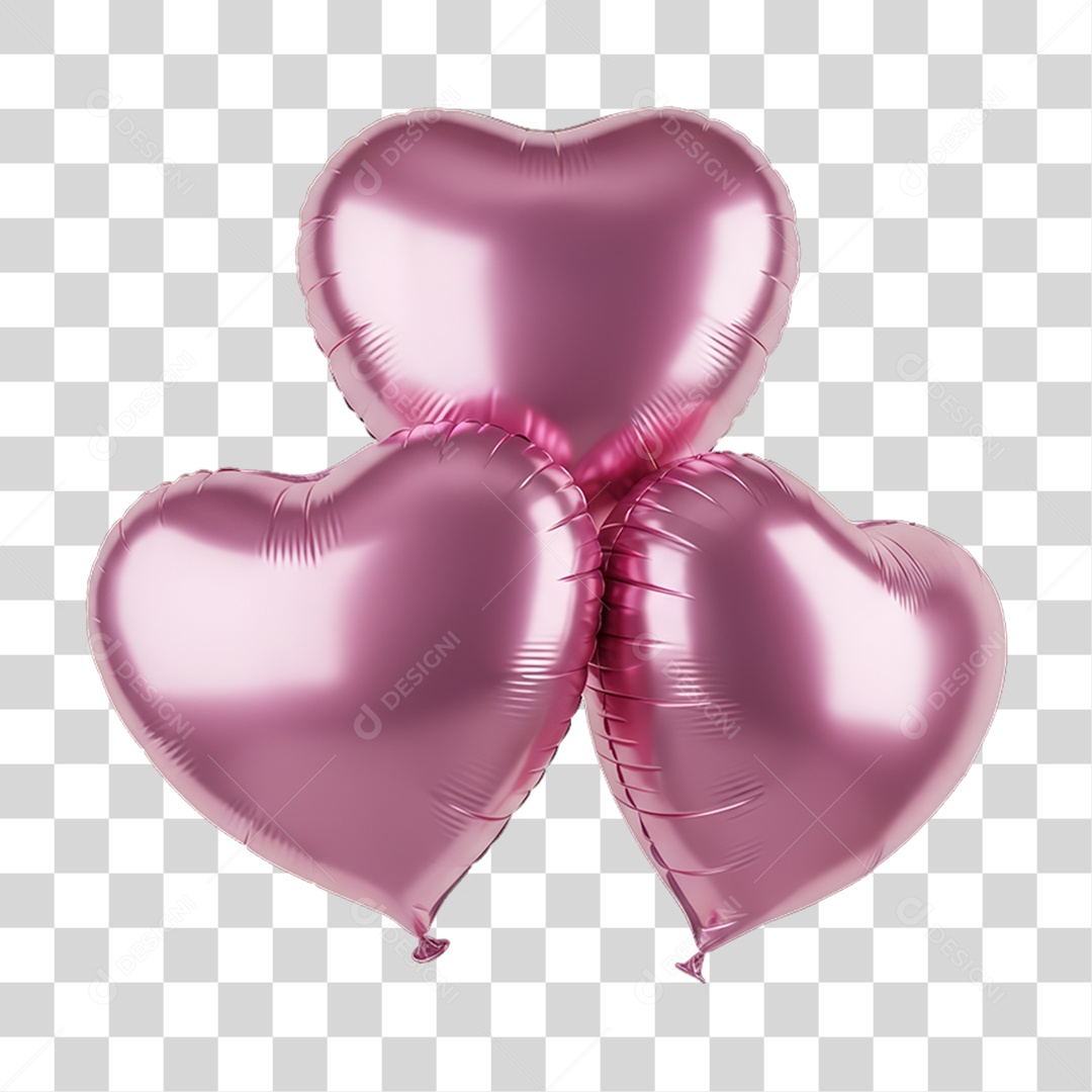 Decoração Balões Dia da Mulher PNG Transparente