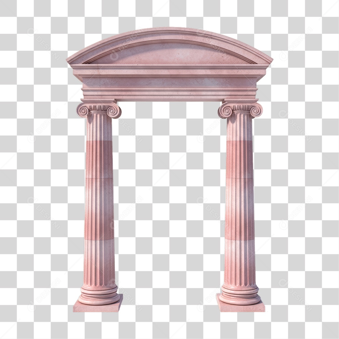 Pilar Rosa Dia da Mulher PNG Transparente