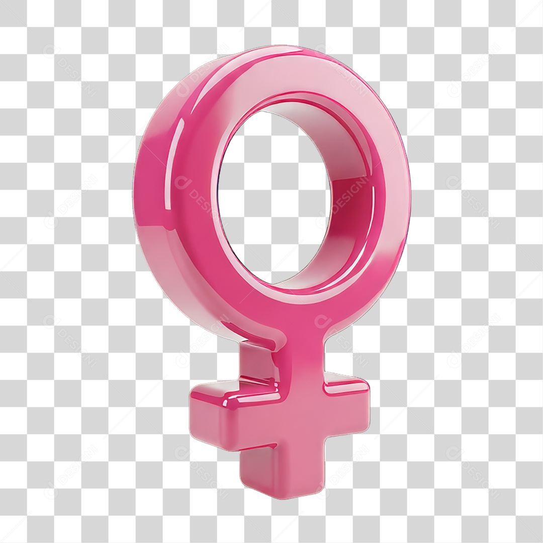 Símbolo Feminino Dia da Mulher PNG Transparente
