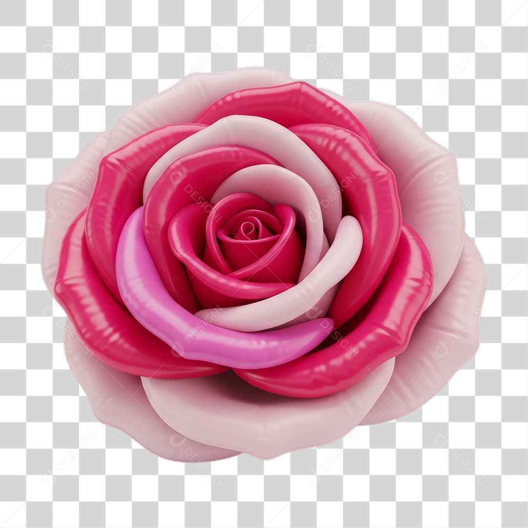 Flor Rosa Dia da Mulher PNG Transparente