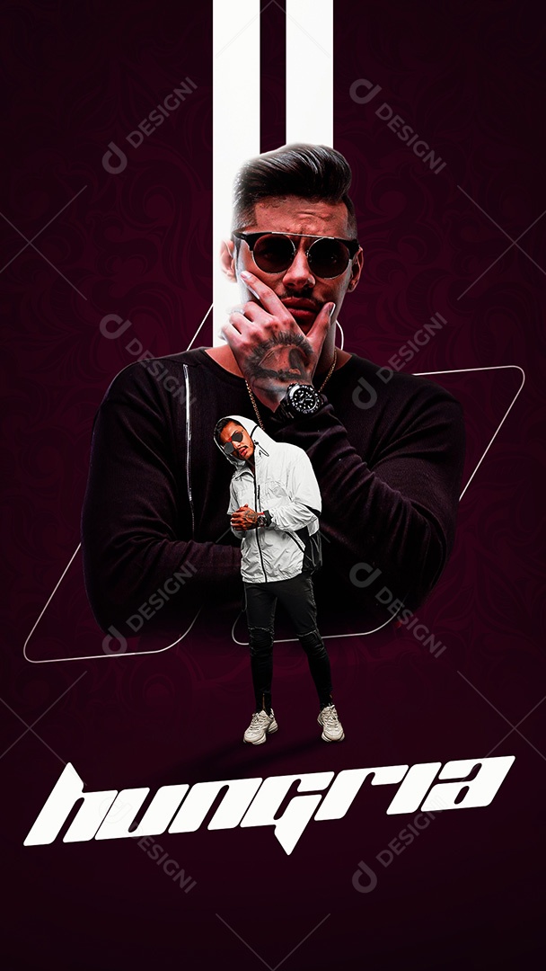 Flyer Story Hungria Social Media PSD Editável