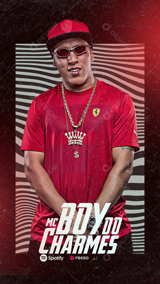 Flyer Story MC Boy Social Media PSD Editável