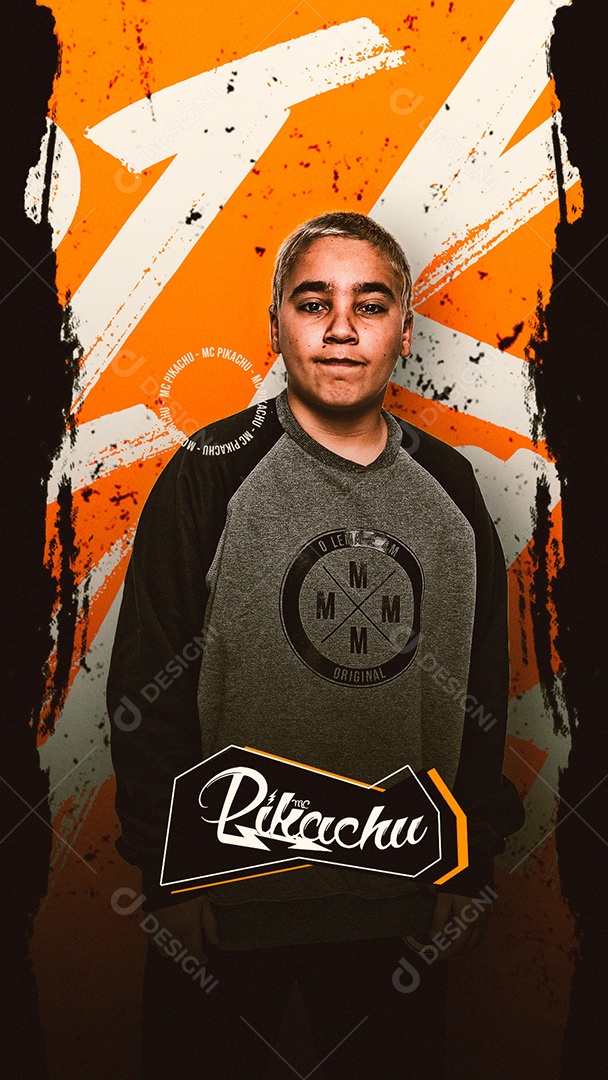 Flyer Story Pikachu Social Media PSD Editável