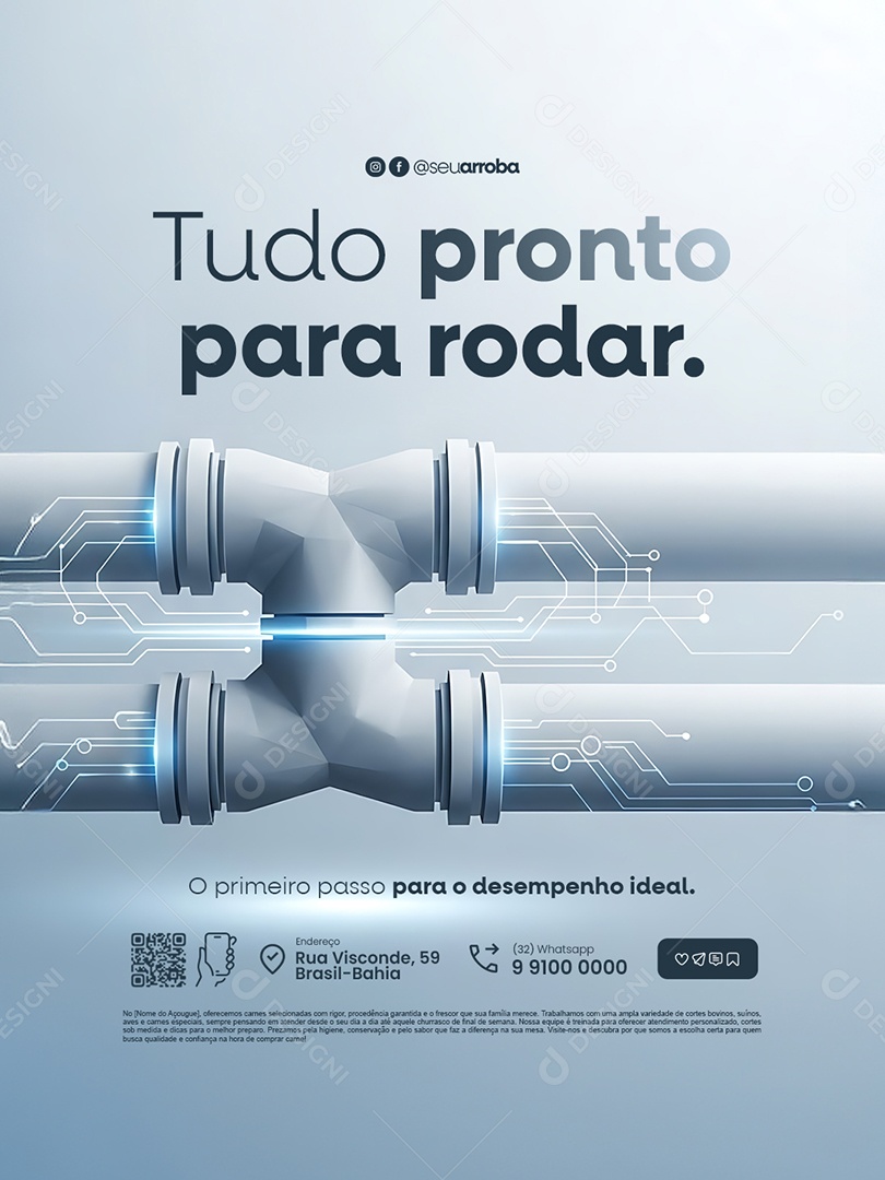 Tratamento de Esgoto Tudo Pronto para Rodar Social Media PSD Editável