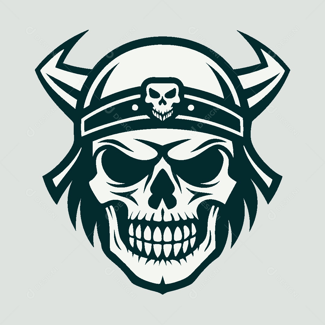 Modelo de Logo de Caveira Vetor EPS