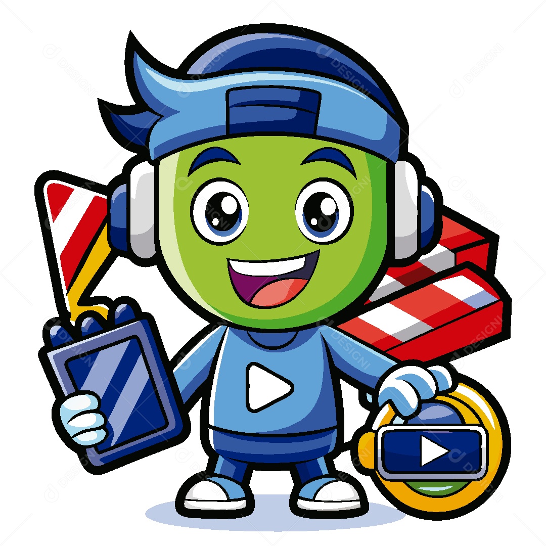 Mascote Ilustração Vetor EPS