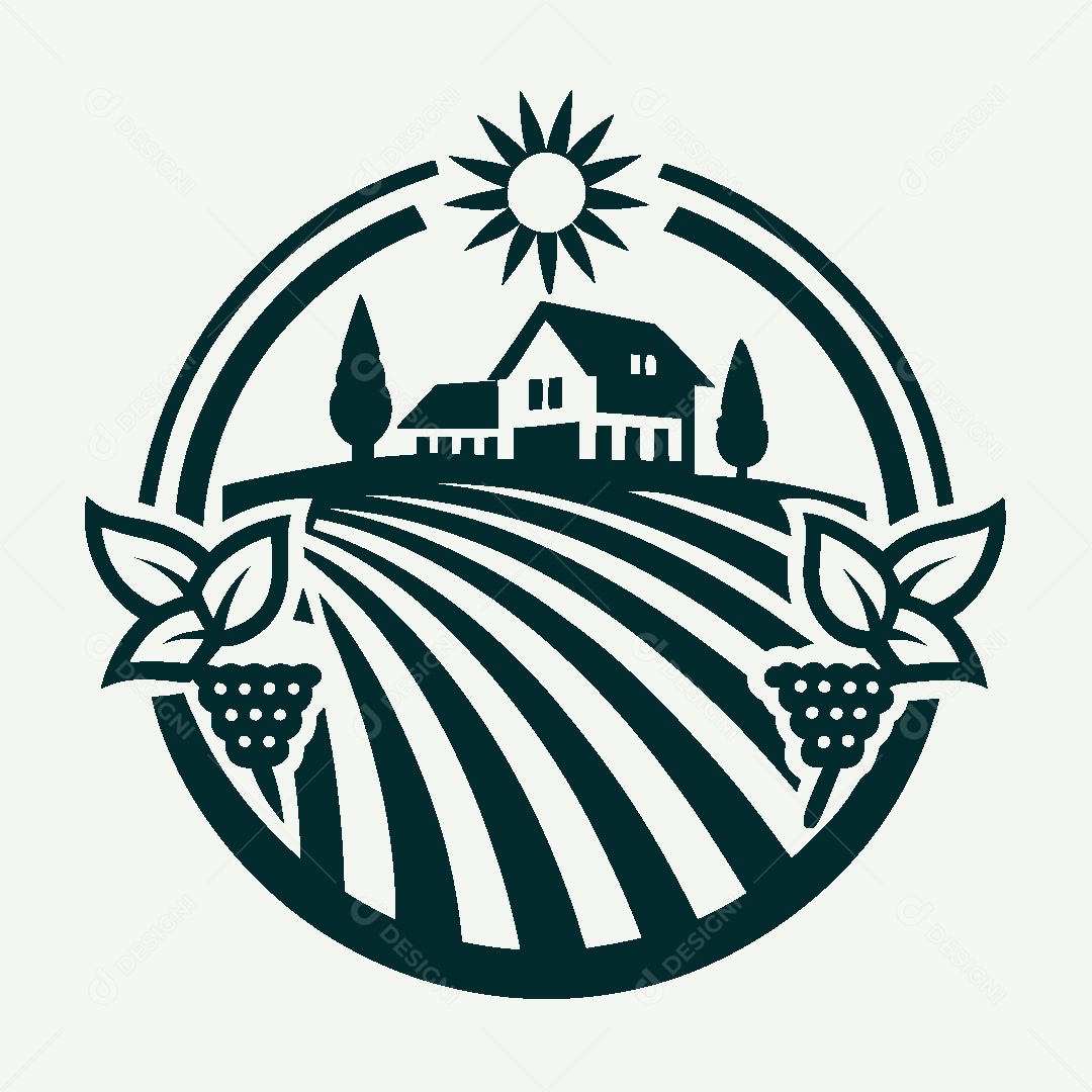 Modelo de Logo de Fazenda Vetor EPS
