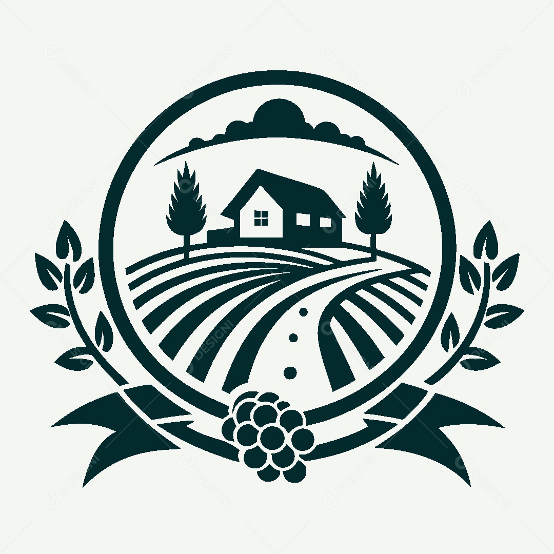 Modelo de Logo de Fazenda Vetor EPS