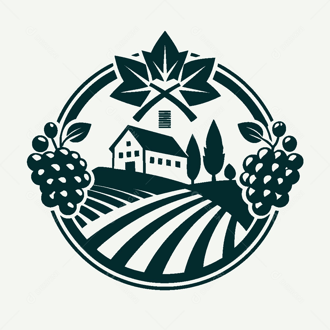Modelo de Logo de Fazenda Vetor EPS