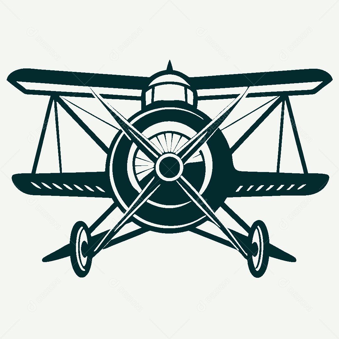 Modelo de Logo de Avião Vetor EPS