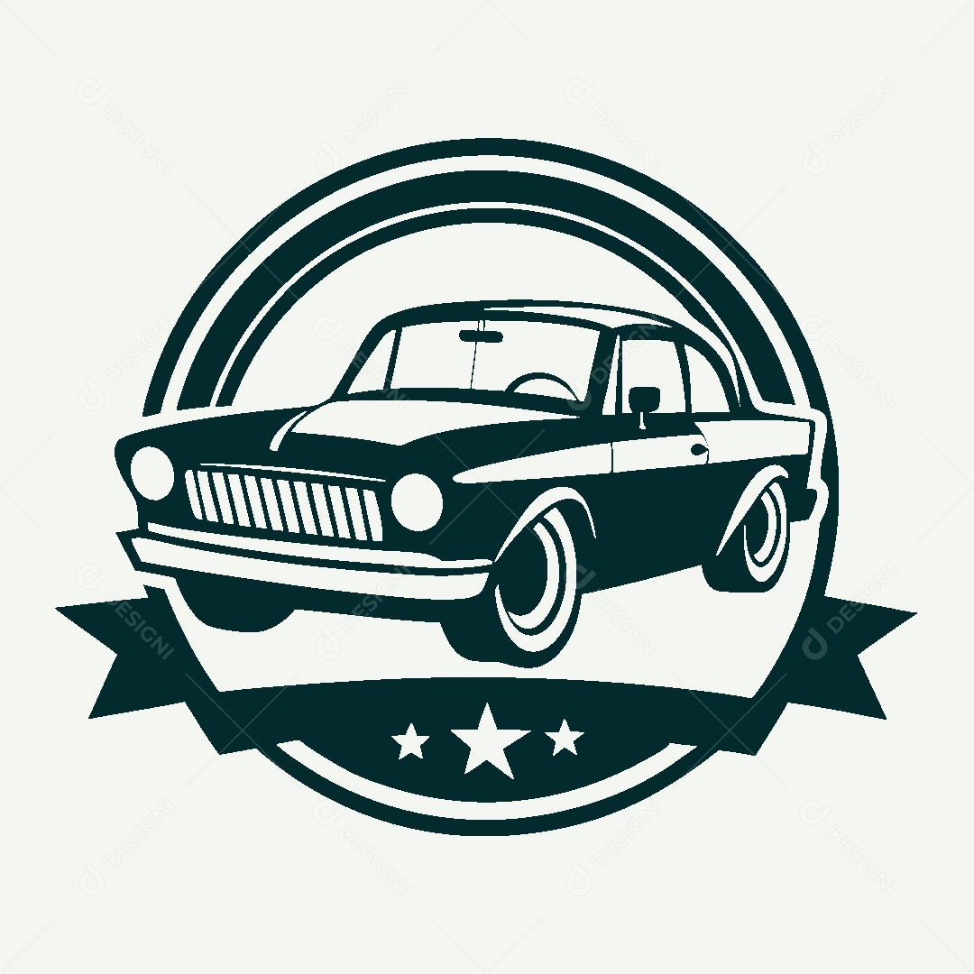 Modelo de Logo de Carro Clássico Vetor EPS