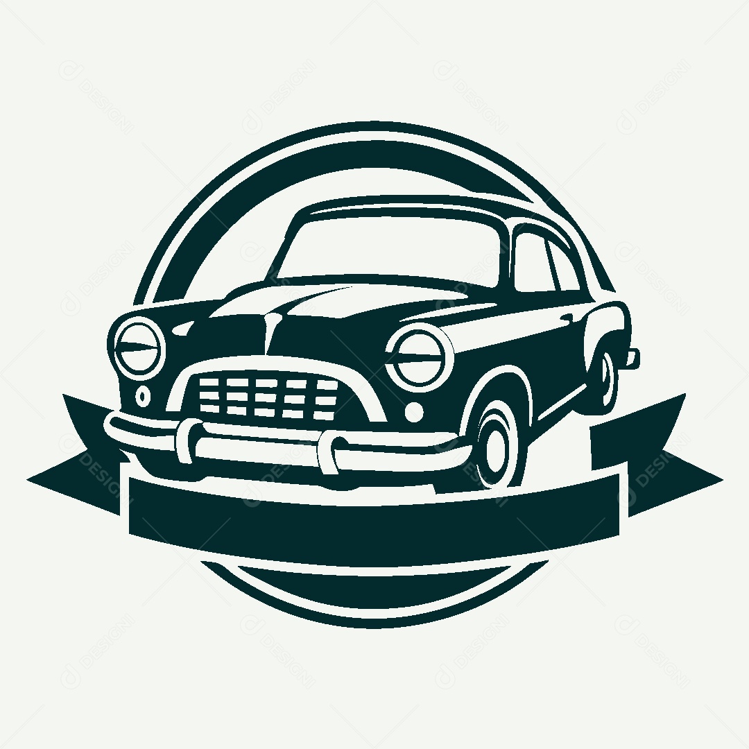 Modelo de Logo de Carro Clássico Vetor EPS