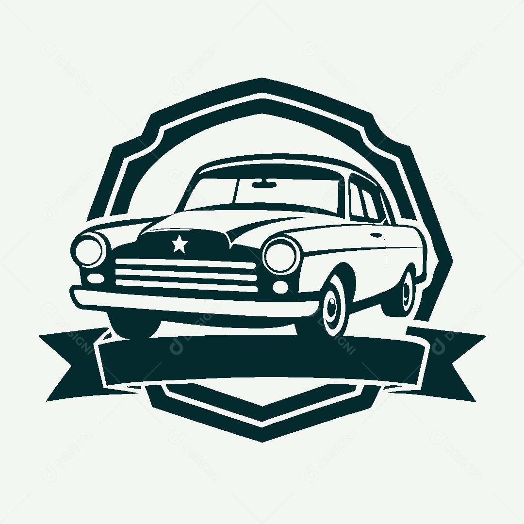 Modelo de Logo de Carro Clássico Vetor EPS