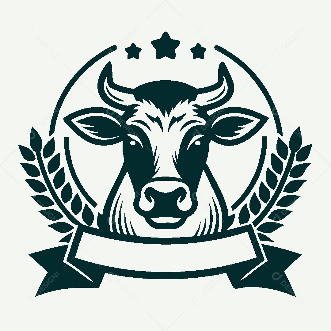 Modelo de Logo de Vaca Vetor EPS