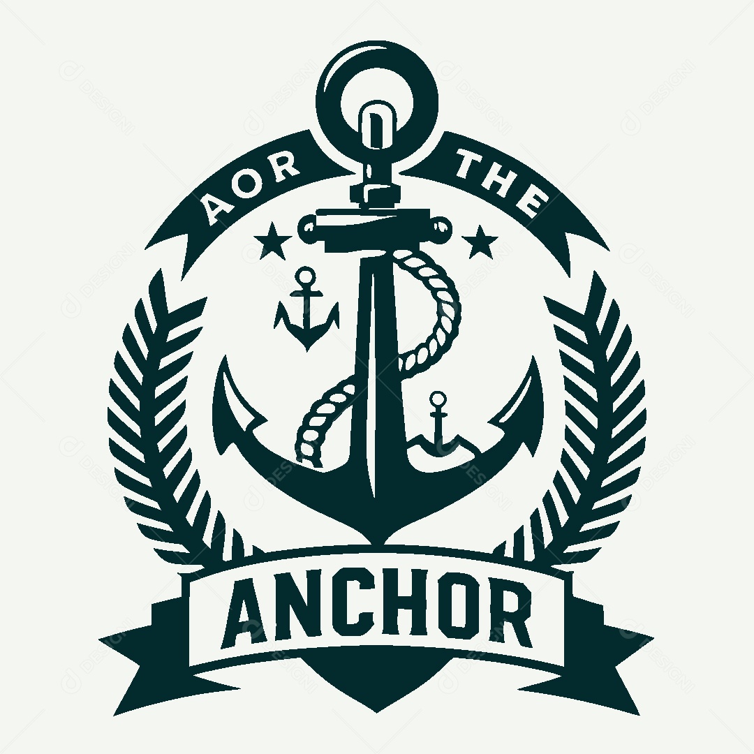 Modelo de Logo de Âncora Vetor EPS