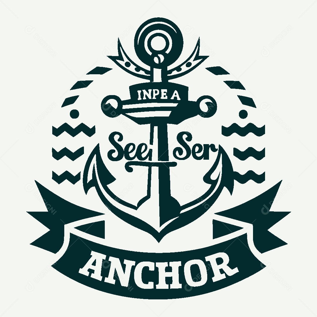 Modelo de Logo de Âncora Vetor EPS
