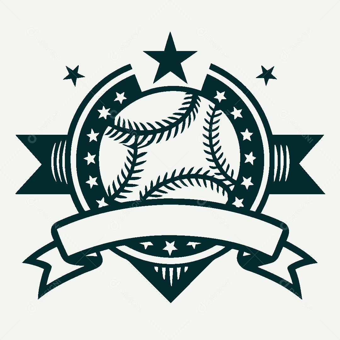 Modelo de Logo de Baseball Vetor EPS