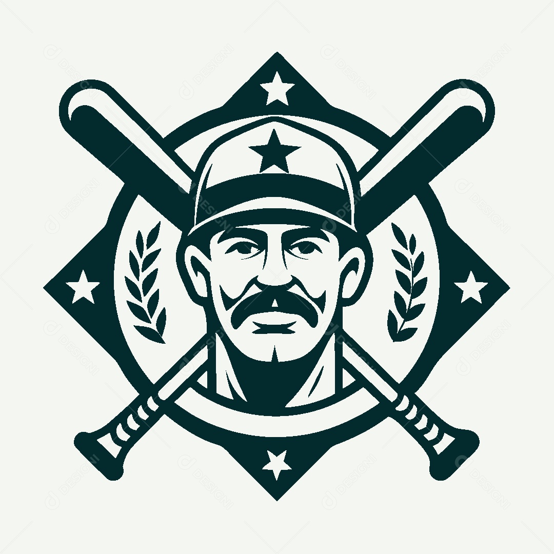 Modelo de Logo de Baseball Vetor EPS