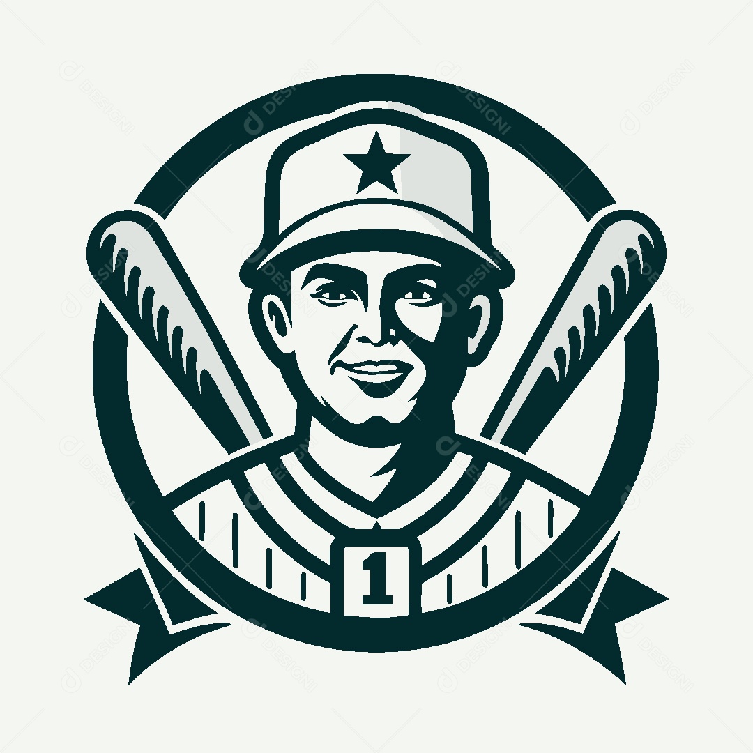 Modelo de Logo de Baseball Vetor EPS