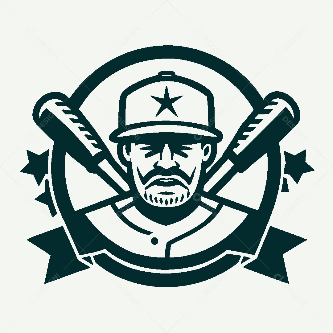 Modelo de Logo de Baseball Vetor EPS