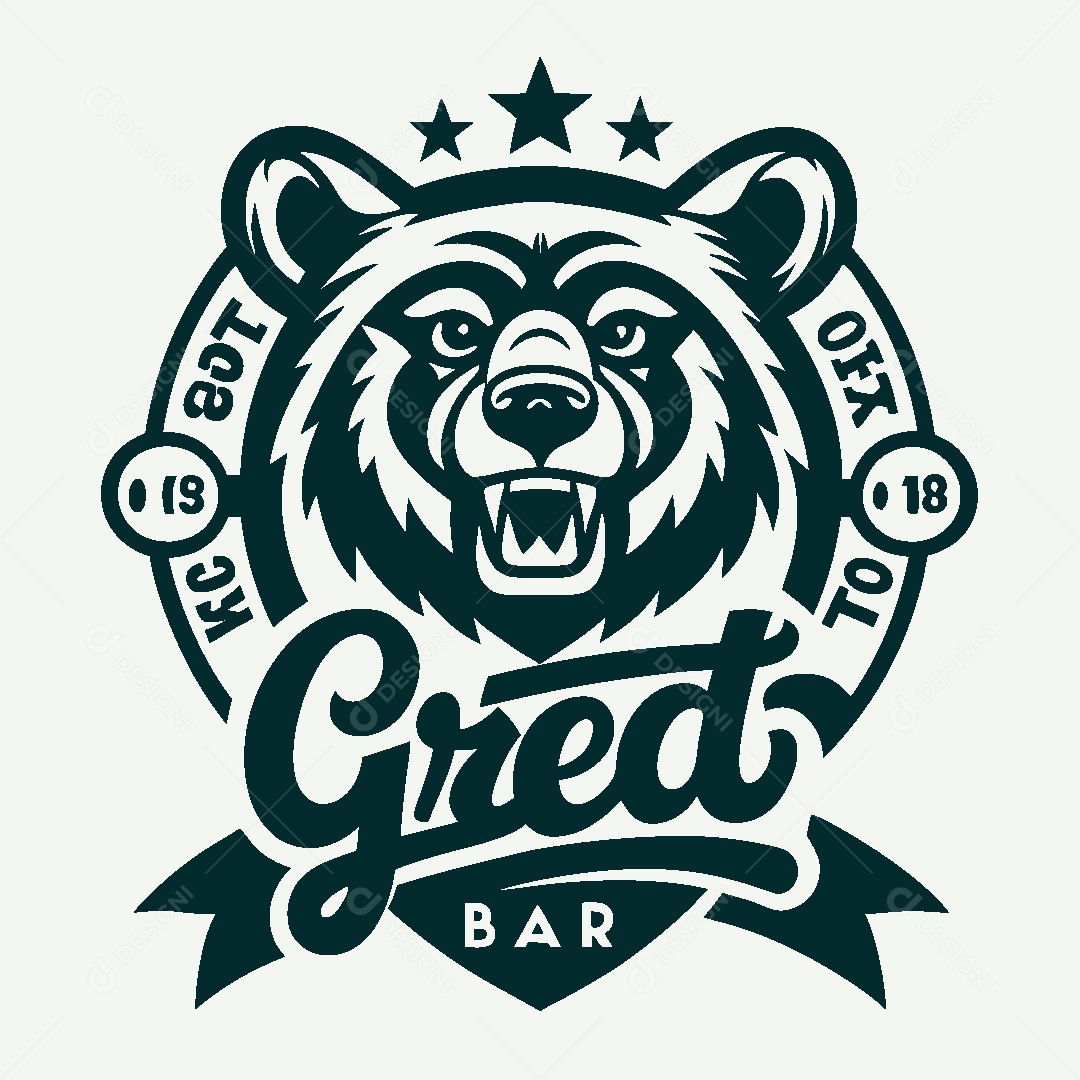 Modelo de Logo de Urso Vetor EPS