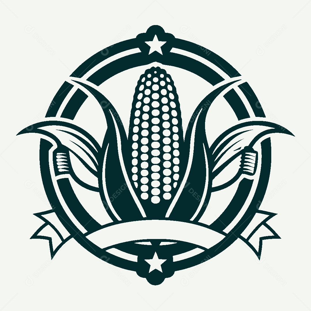 Modelo de Logo de Milho Vetor EPS