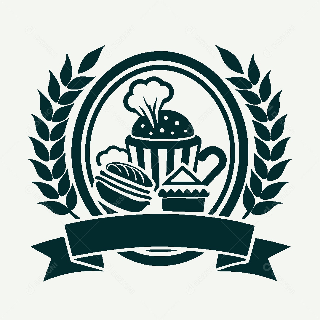 Modelo de Logo de Confeitaria Vetor EPS