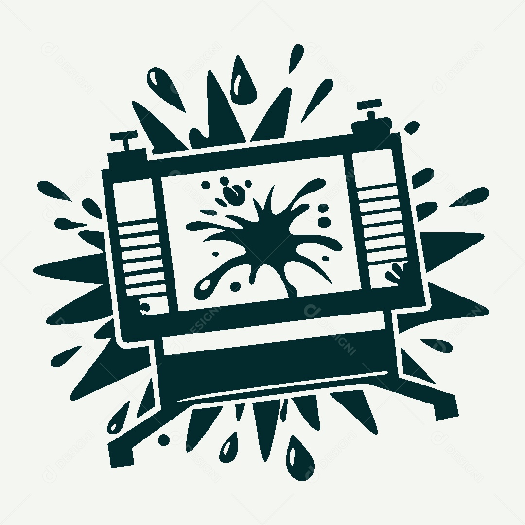 Modelo de Logo de Computador Vetor EPS