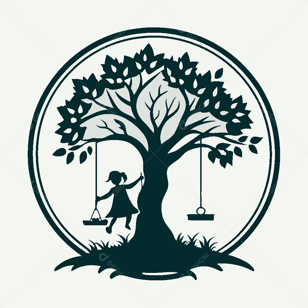 Modelo de Logo de Árvore Vetor EPS