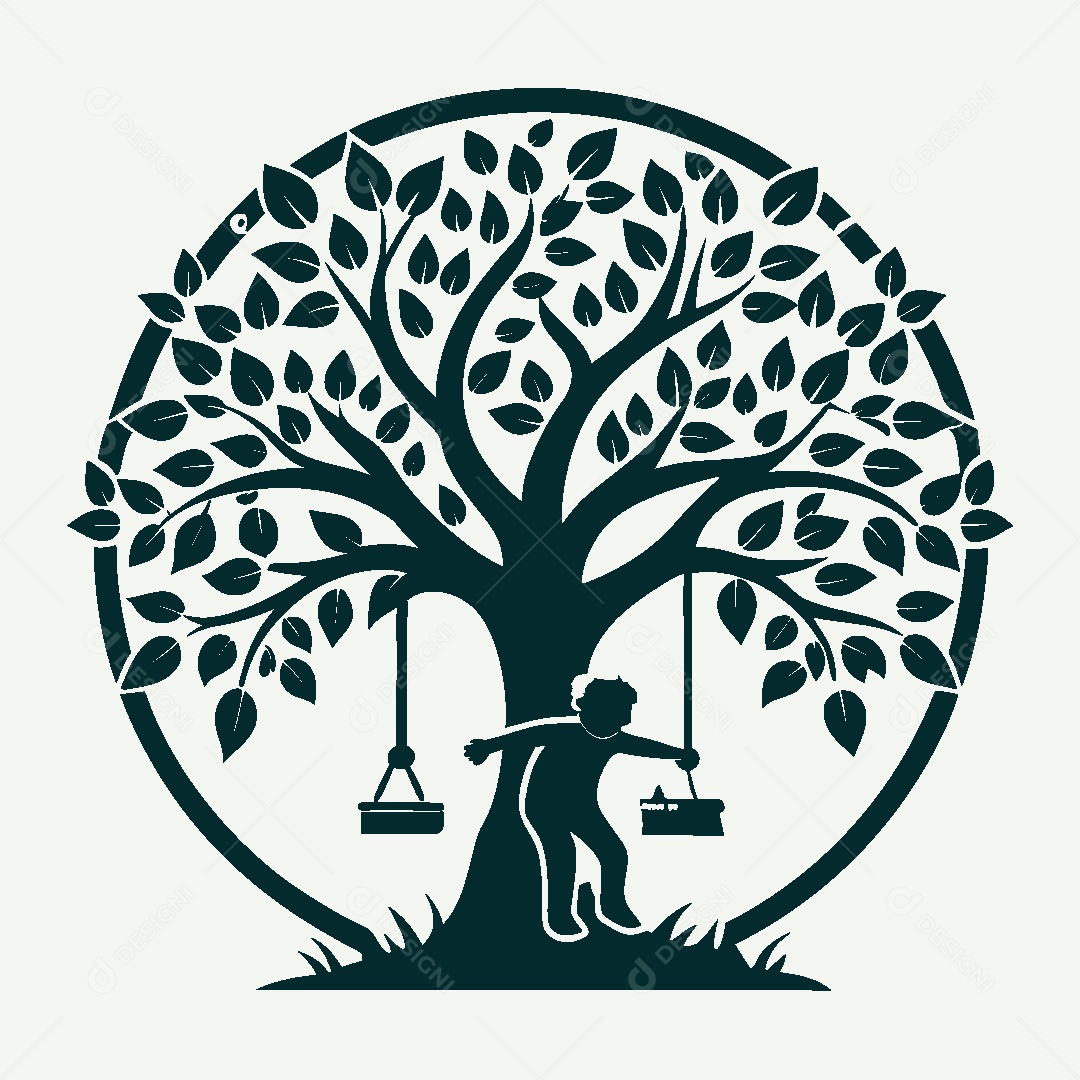 Modelo de Logo de Árvore Vetor EPS