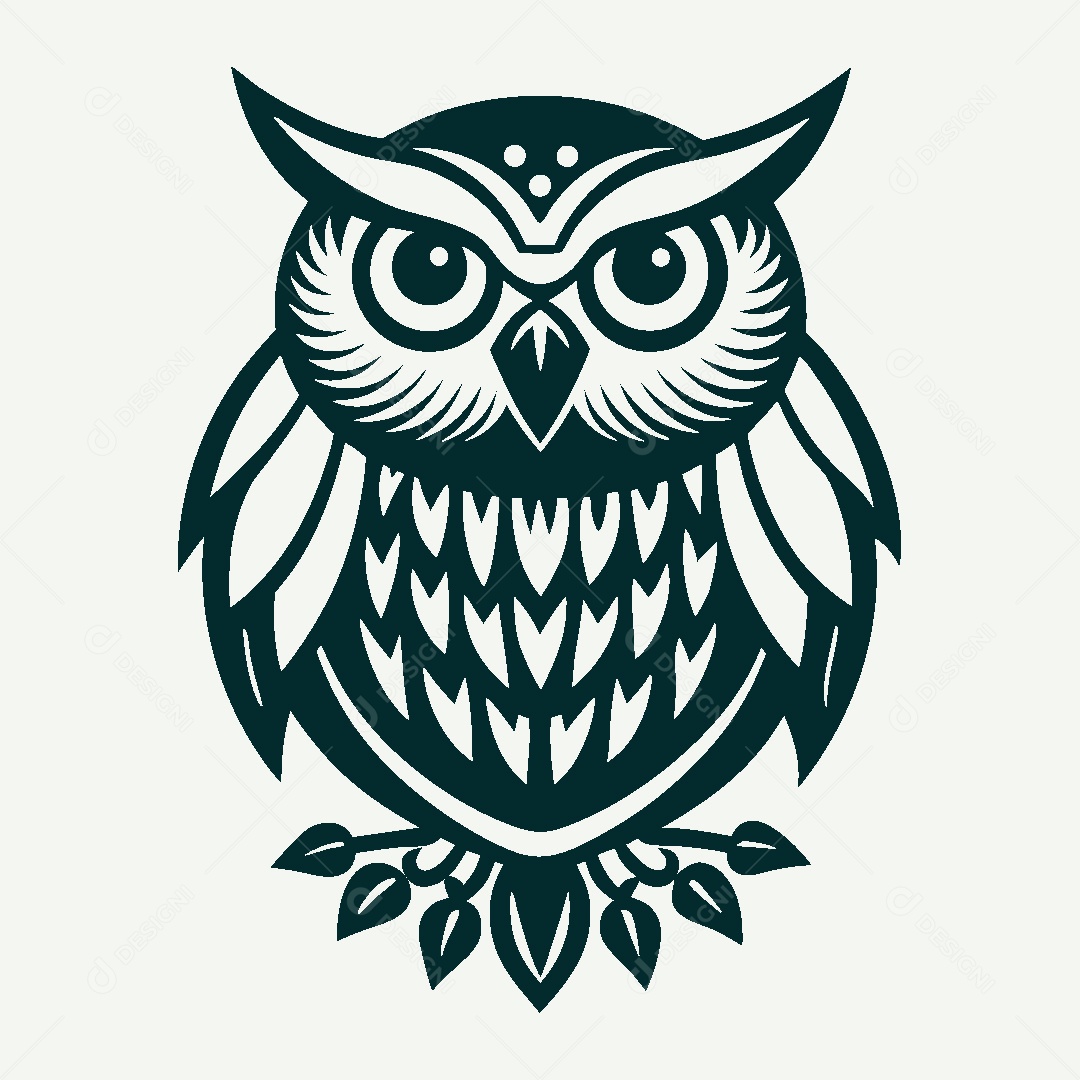 Modelo de Logo de Coruja Vetor EPS