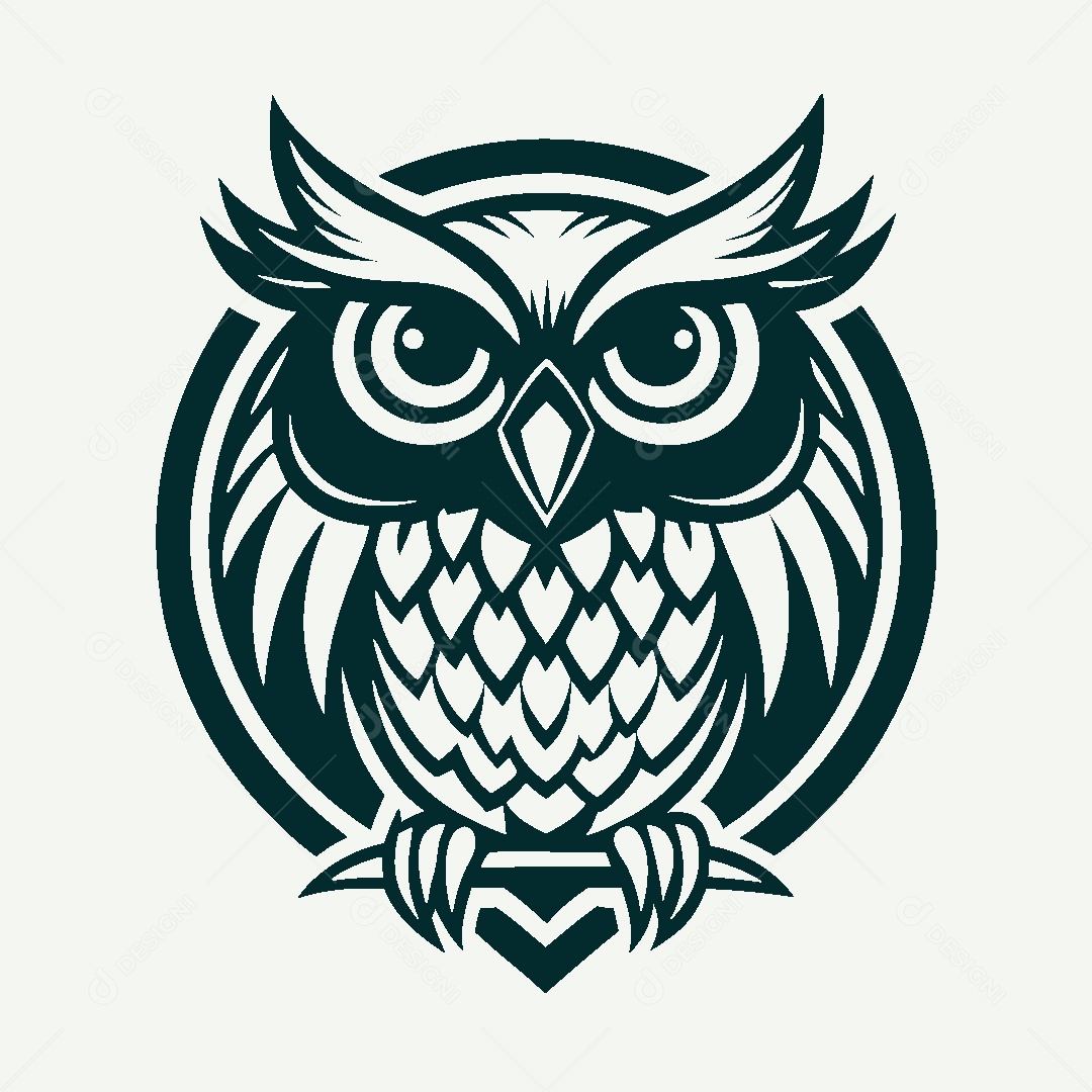 Modelo de Logo de Coruja Vetor EPS