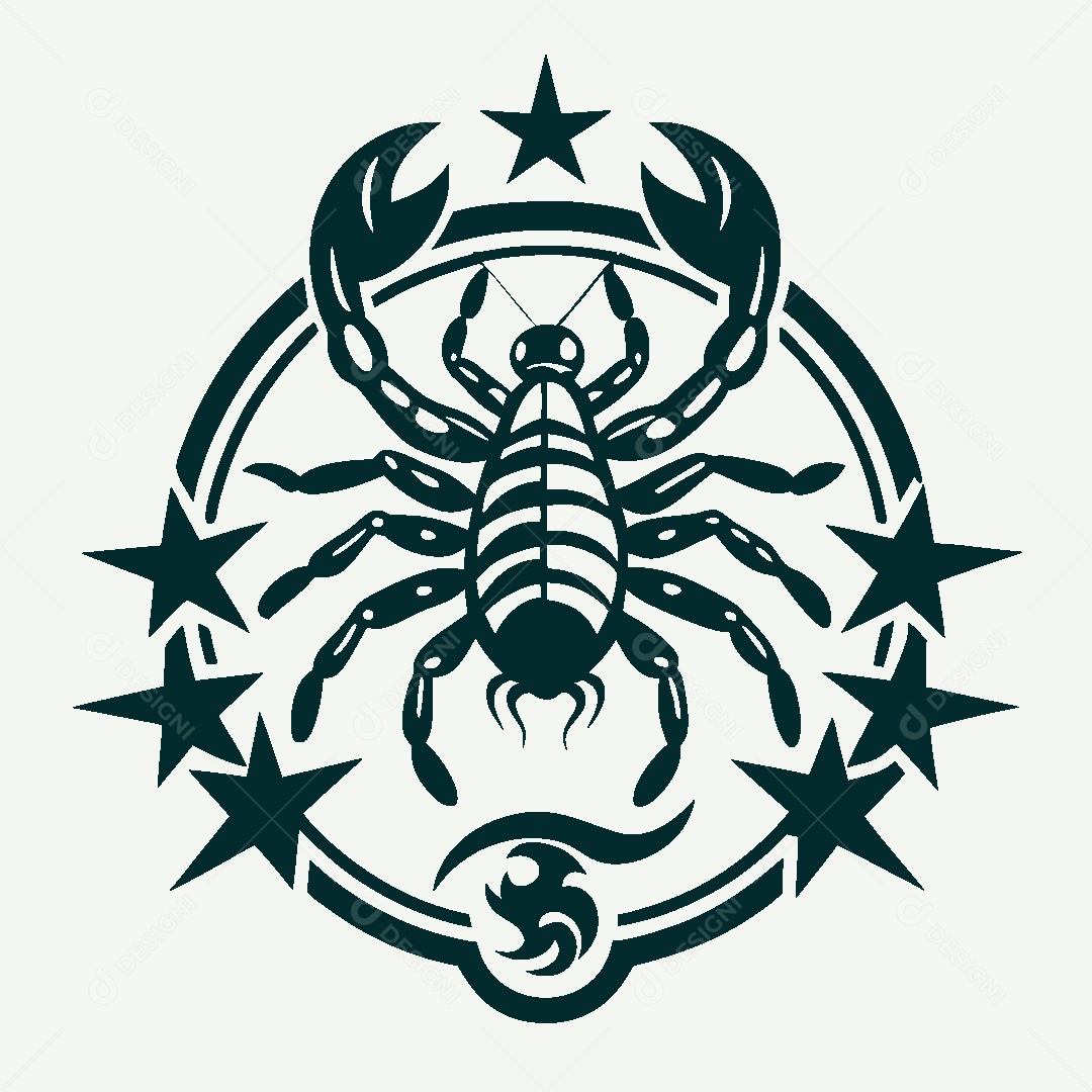 Modelo de Logo de Escorpião Vetor EPS