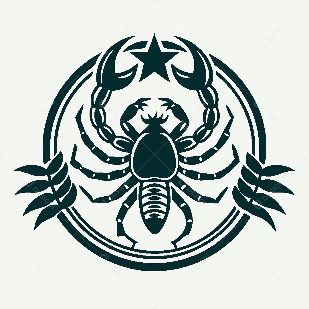 Modelo de Logo de Escorpião Vetor EPS