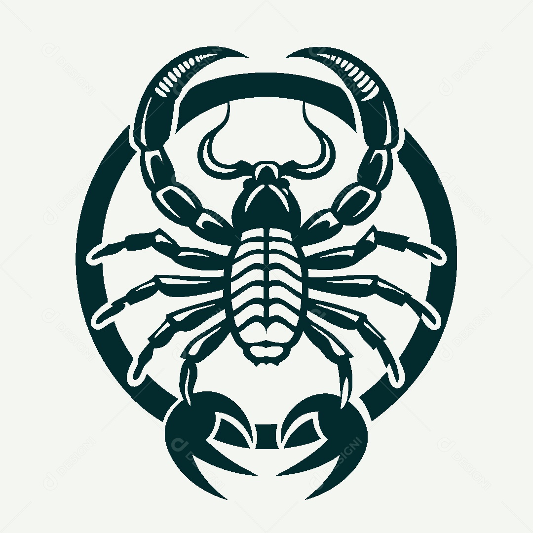 Modelo de Logo de Escorpião Vetor EPS