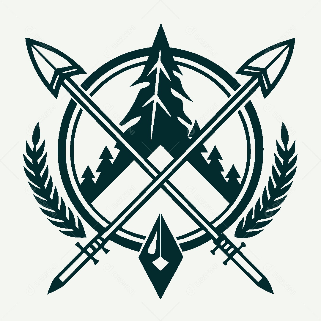 Modelo de Logo de Acampamento Vetor EPS