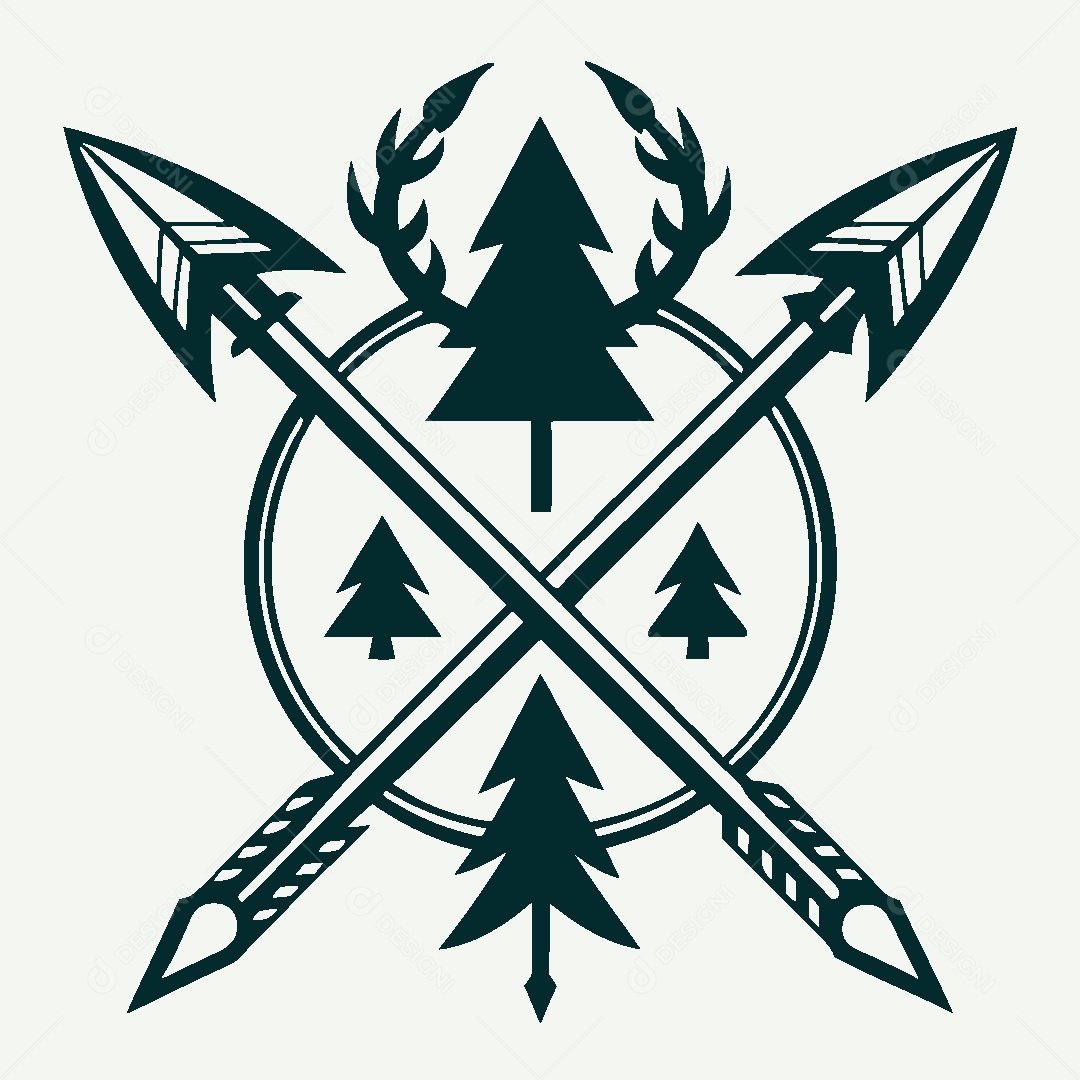 Modelo de Logo de Acampamento Vetor EPS