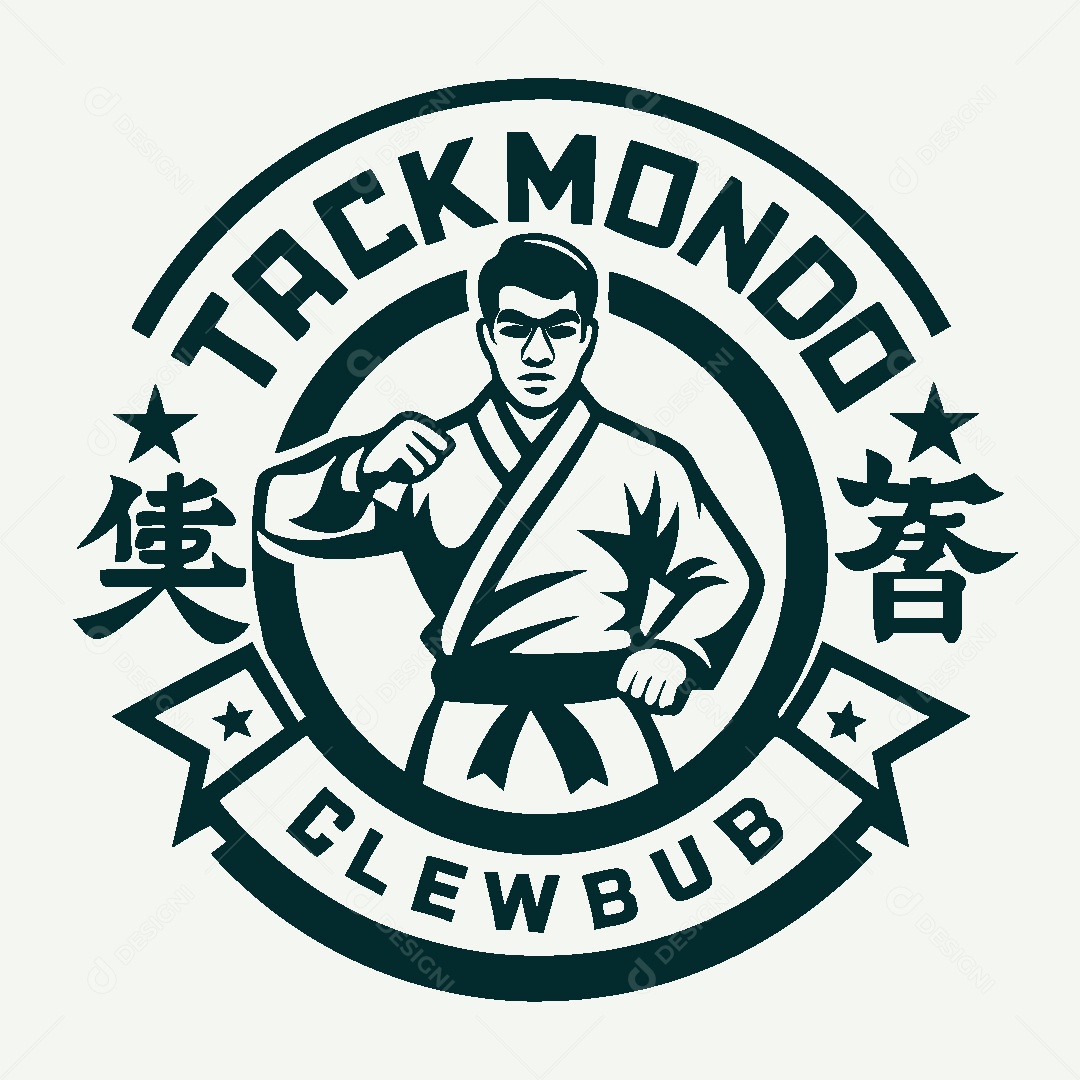 Modelo de Logo de Artes Marciais Vetor EPS