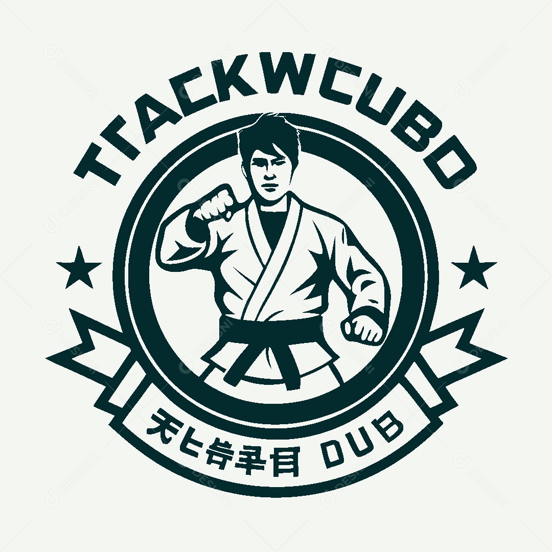 Modelo de Logo de Artes Marciais Vetor EPS