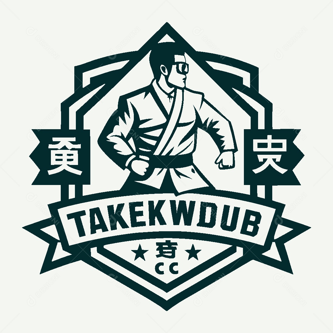 Modelo de Logo de Artes Marciais Vetor EPS