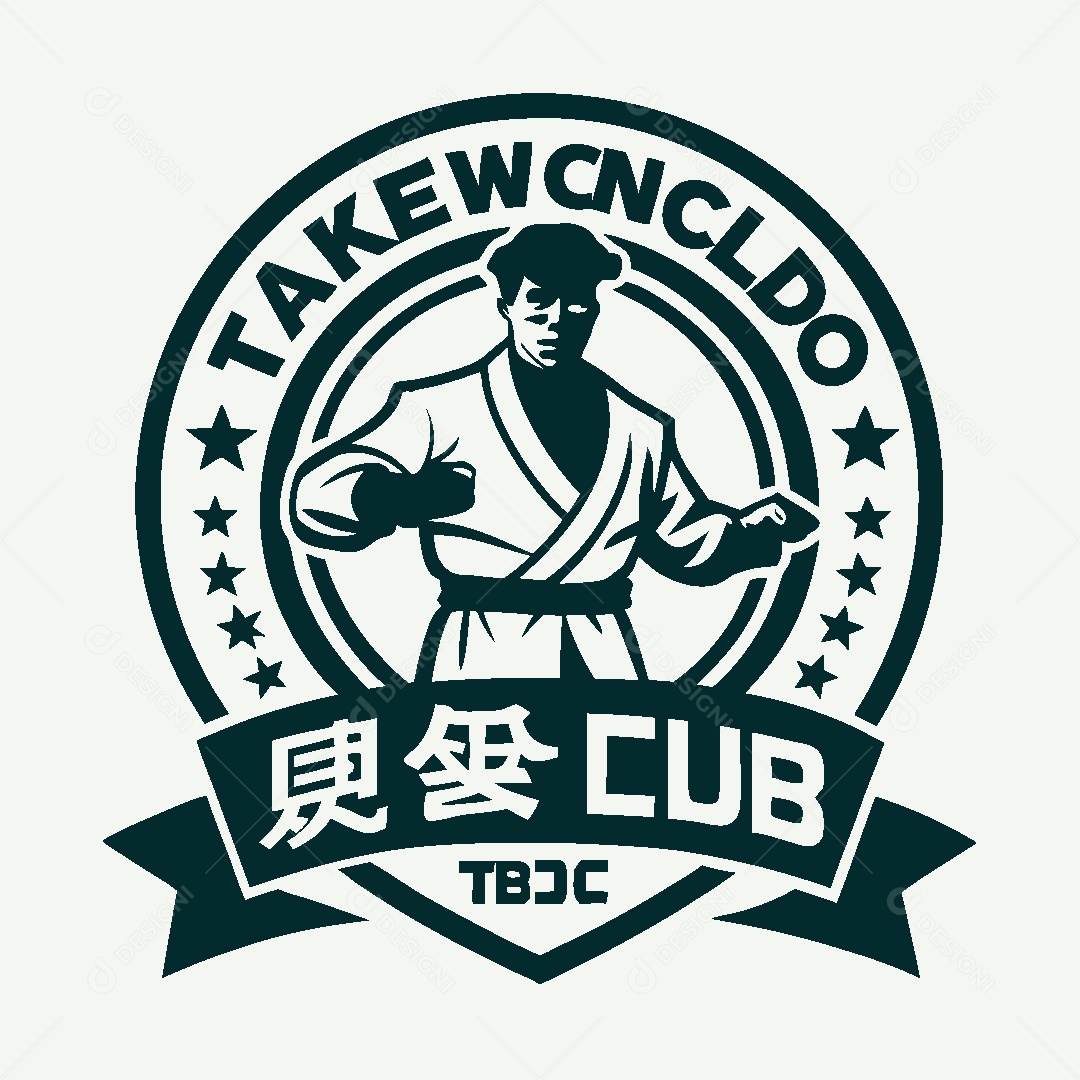 Modelo de Logo de Artes Marciais Vetor EPS