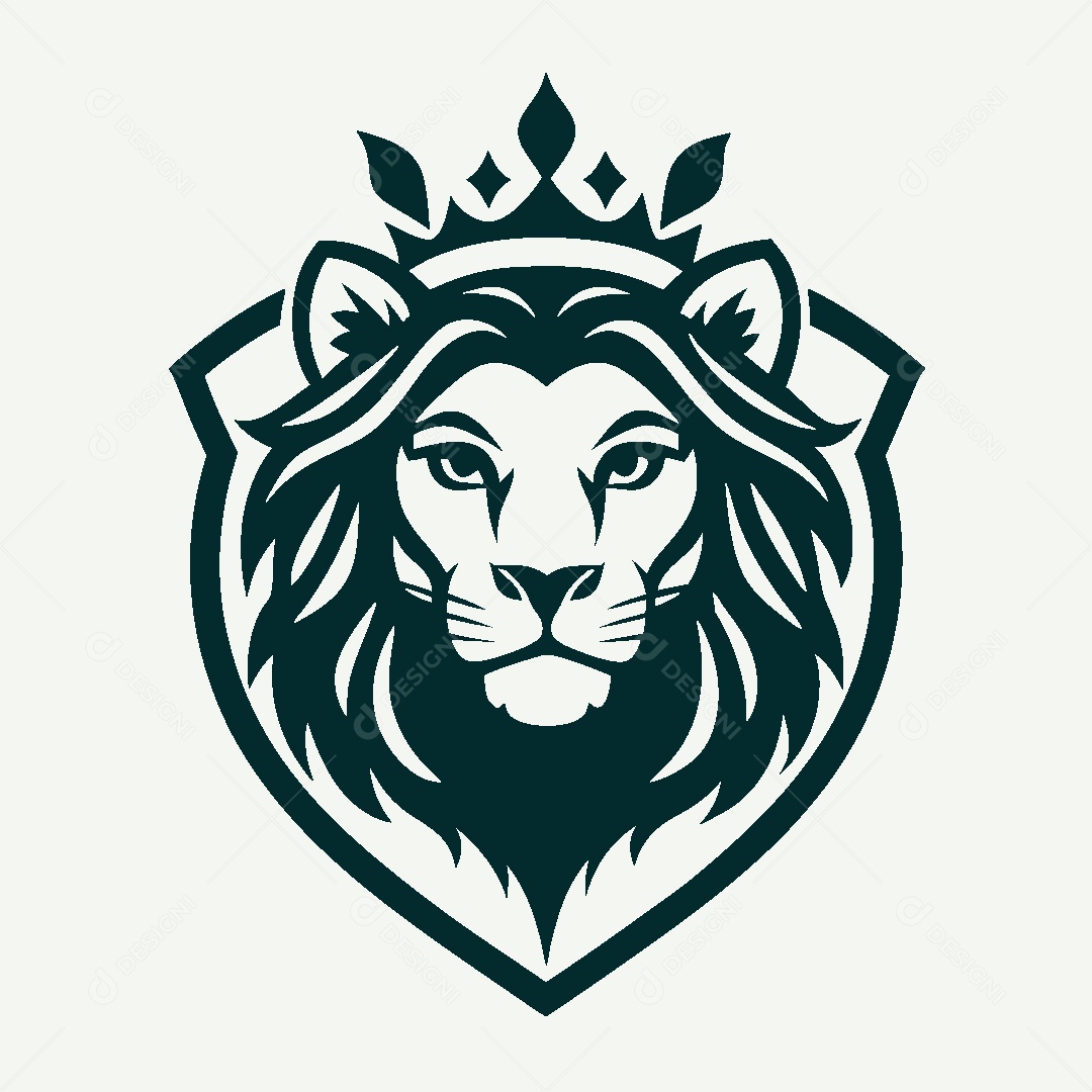 Modelo de Logo de Leão Vetor EPS